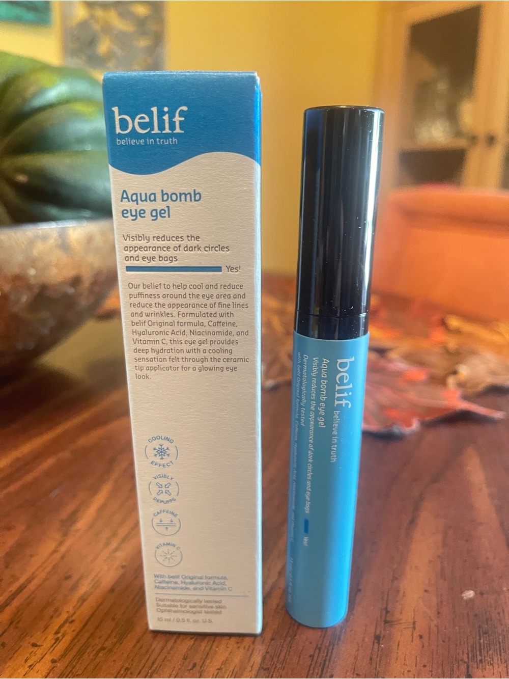 belif Aqua Bomb Eye Gel - Hydrating Blue Eye Primer
